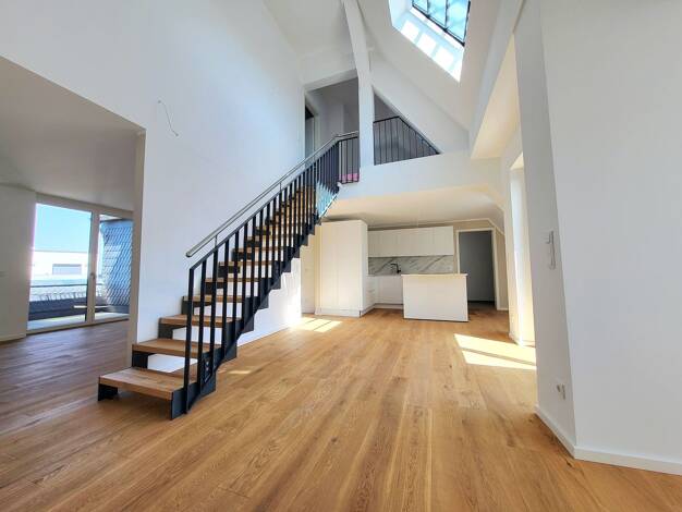 Wohnung zur Miete - Erstbezug 2.000 € 3 Zimmer 113,3 m² Bogenstraße 1 Wolfgang Hanau 63457