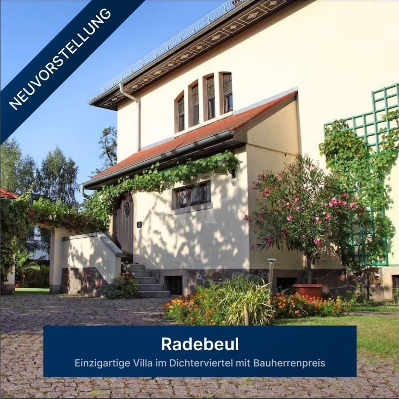 Villa zum Kauf 1.250.000 € 12 Zimmer 300 m²<br/>Wohnfläche 1.753 m²<br/>Grundstück Radebeul 01445