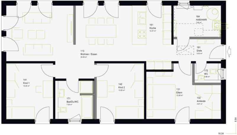 Bungalow zum Kauf 363.859 € 5 Zimmer 118 m²<br/>Wohnfläche 560 m²<br/>Grundstück Gerlfangen Rehlingen-Siersburg 66780