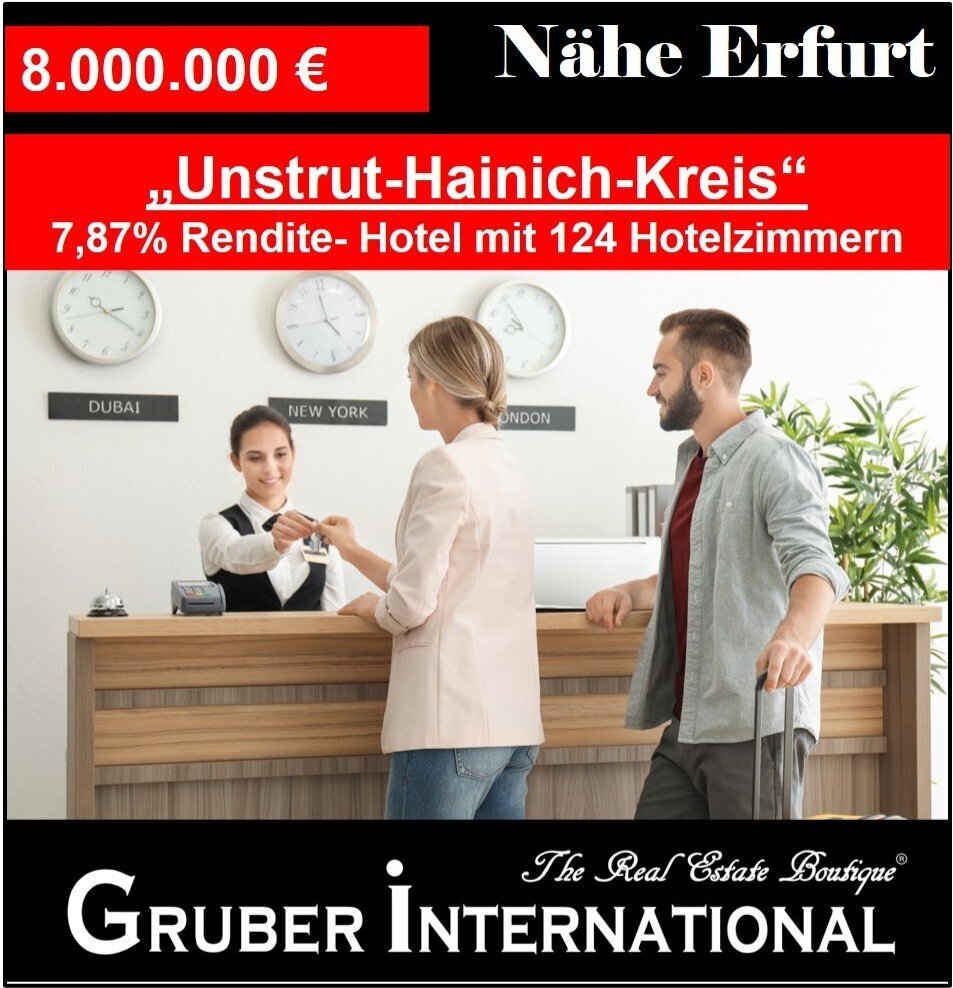 Hotel zum Kauf 8.000.000 € 124 Zimmer 1 m²<br/>Gastrofläche 4.497 m²<br/>Grundstück Elxleben 99189