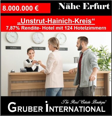 Hotel zum Kauf 8.000.000 € 124 Zimmer 1 m² Gastrofläche 4.497 m² Grundstück Elxleben 99189