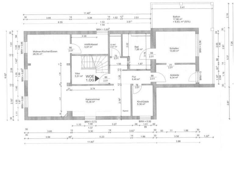Wohnung zur Miete 1.030 € 2,5 Zimmer 96 m²<br/>Wohnfläche Vegesack Bremen 28757