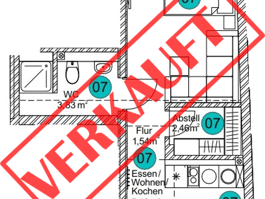 Wohnung zum Kauf provisionsfrei 89.000 € 1 Zimmer 25,2 m² 3. Geschoss frei ab 01.12.2026 Fridingen an der Donau 78567