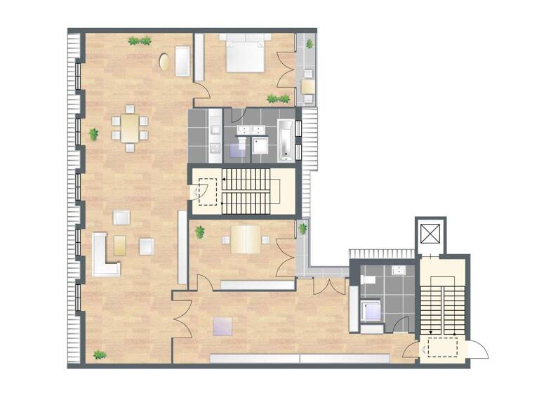 Penthouse zum Kauf provisionsfrei 1.499.000 € 3 Zimmer 204 m² 6. Geschoss Holsteinische Straße 55 Wilmersdorf Berlin 10717