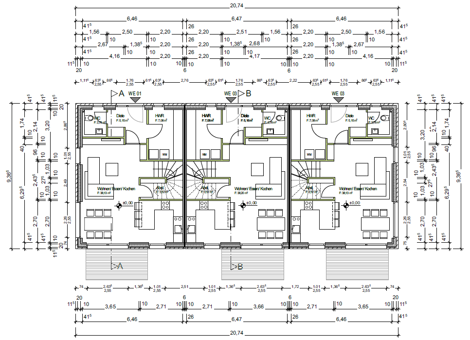 Reihenendhaus zum Kauf 499.000 € 5 Zimmer 102,5 m²<br/>Wohnfläche 600 m²<br/>Grundstück Bürgerstraße Oldenburg 26123