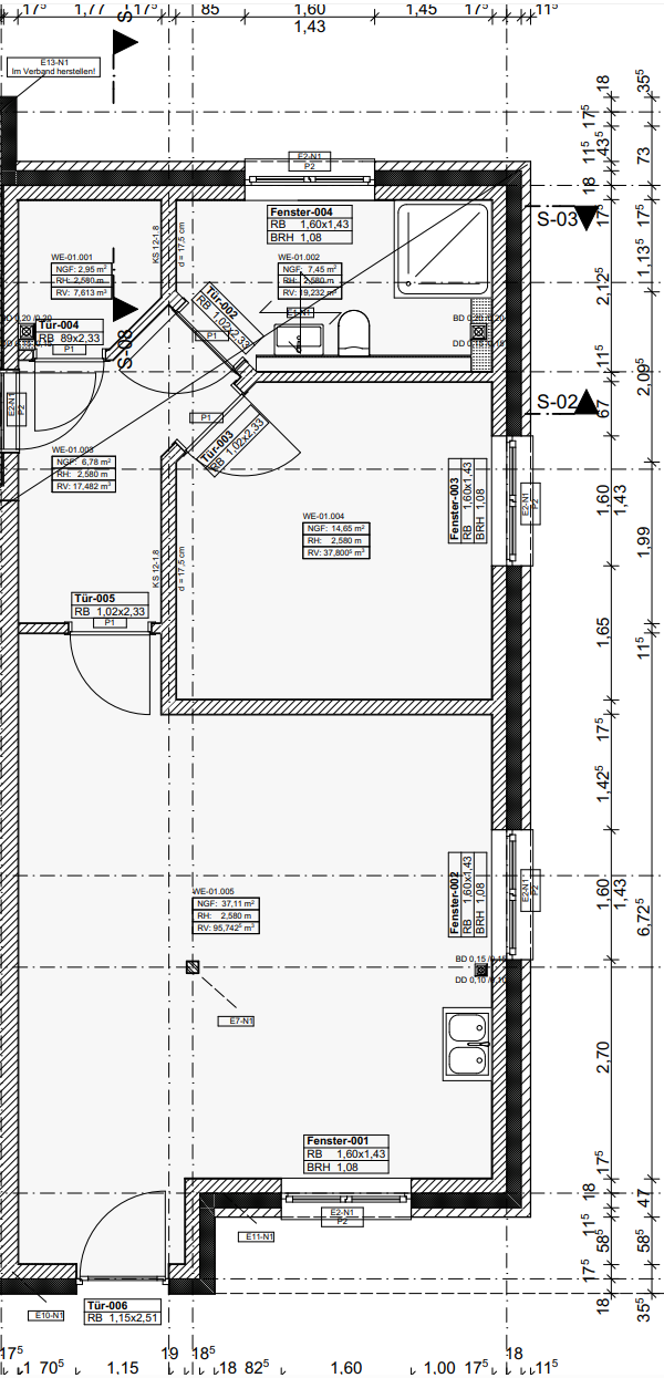 Wohnung zur Miete 938 € 2 Zimmer 75 m²<br/>Wohnfläche 01.12.2024<br/>Verfügbarkeit Alte Ziegelei 1 Russee Kiel 24111