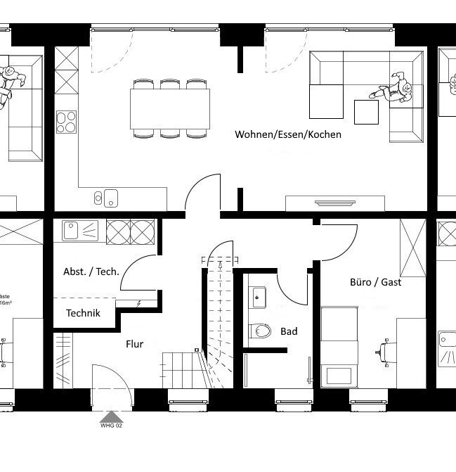 Maisonette zur Miete 1.450 € 5 Zimmer 126,1 m²<br/>Wohnfläche 2.<br/>Geschoss 01.02.2025<br/>Verfügbarkeit Gronau Gronau 48599