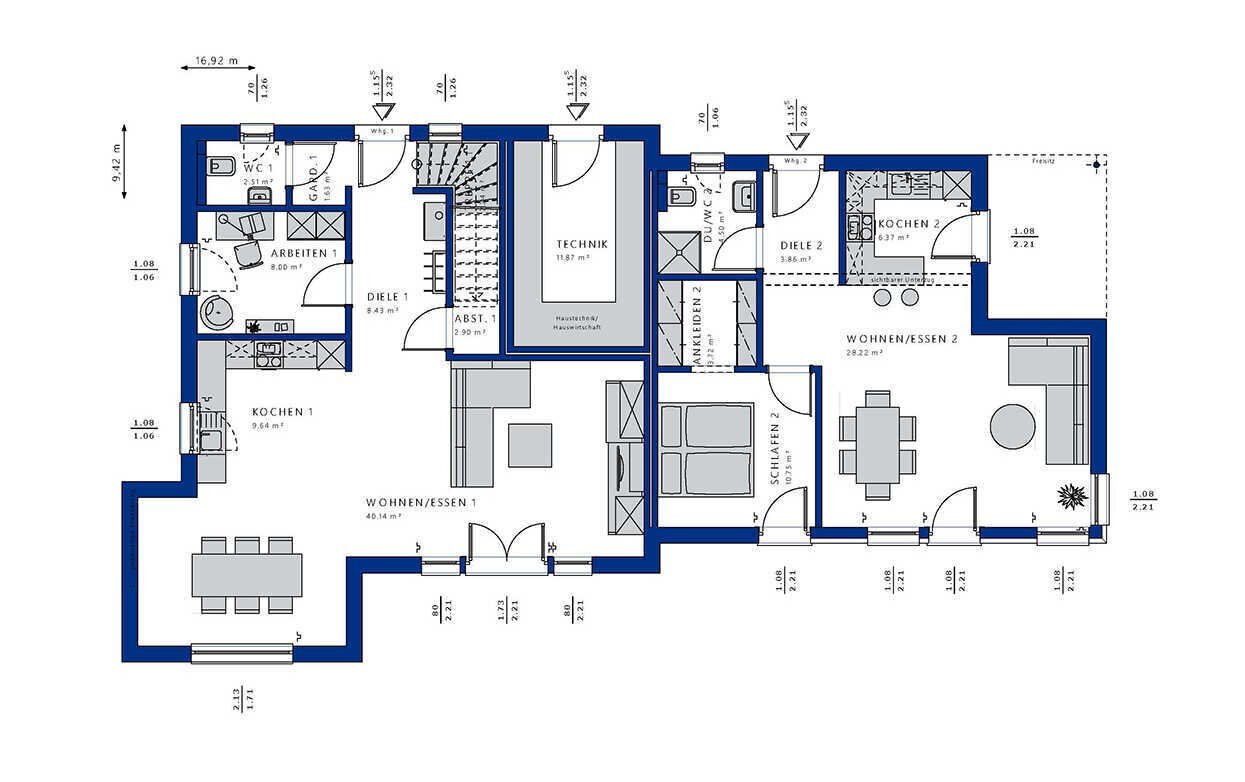 Mehrfamilienhaus zum Kauf 880.000 € 7,5 Zimmer 219 m²<br/>Wohnfläche 950 m²<br/>Grundstück Leutenbach Leutenbach 91359