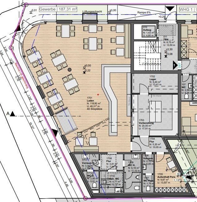 Bürofläche zur Miete provisionsfrei 935 € 187 m²<br/>Bürofläche Hafenstr. 19 Neustadt Meppen 49716