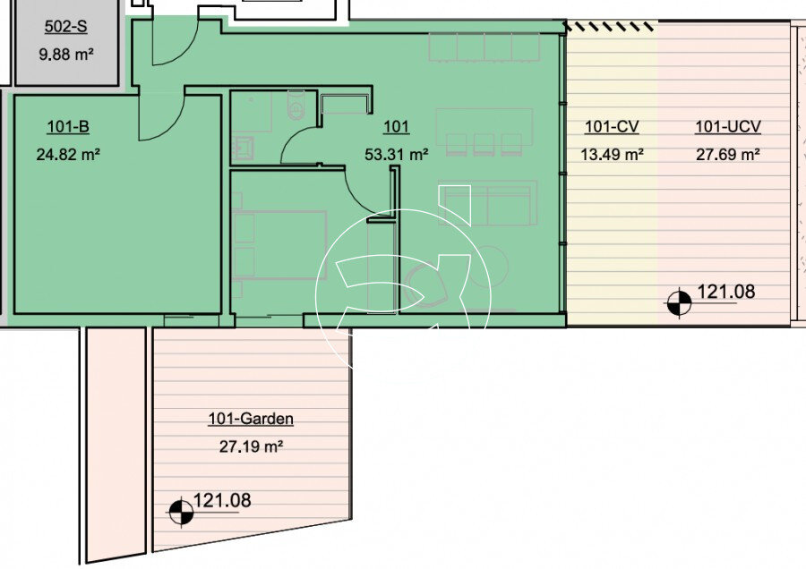 Wohnung zum Kauf 370.000 € 2 Zimmer 73 m²<br/>Wohnfläche Yermasogia