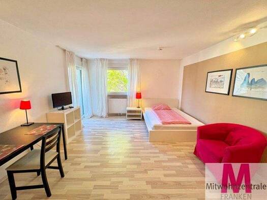 Wohnung zur Miete Wohnen auf Zeit 590 € 1 Zimmer 24 m² frei ab 01.03.2026 Südstadt Fürth 90763