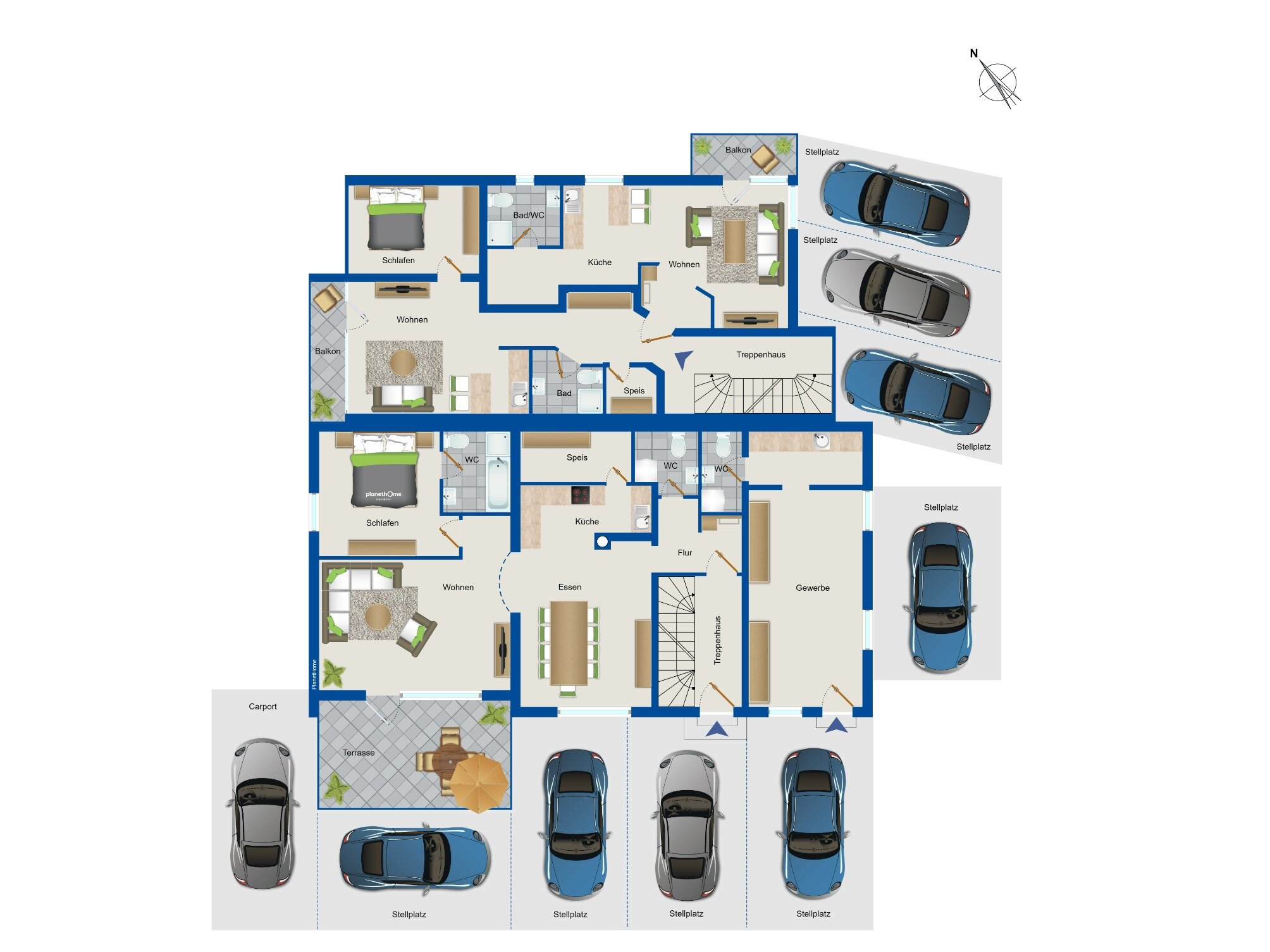 Mehrfamilienhaus zum Kauf 1.250.000 € 19 Zimmer 481 m²<br/>Wohnfläche 663 m²<br/>Grundstück Veitsbronn Veitsbronn 90587