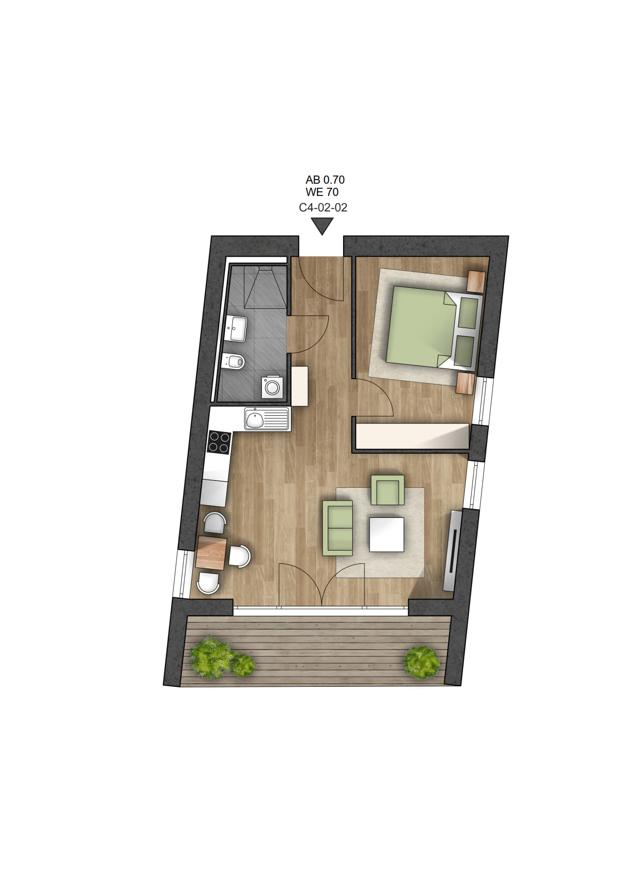 Wohnung zur Miete 781 € 2 Zimmer 53,6 m²<br/>Wohnfläche 2.<br/>Geschoss ab sofort<br/>Verfügbarkeit Lorenz-Krapp-Straße 2 Kasernen West Bamberg 96052