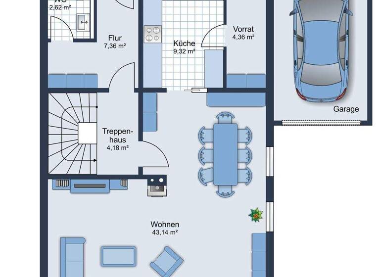 Doppelhaushälfte zum Kauf 655.000 € 5 Zimmer 130,4 m² 369 m² Grundstück Steingriff Schrobenhausen / Steingriff 86529