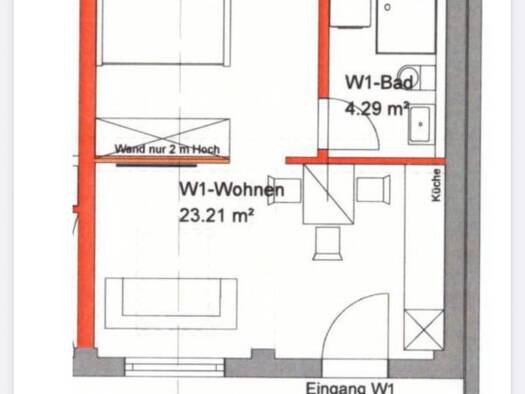 Studio zur Miete 740 € 1 Zimmer 27,5 m² 1. Geschoss Ettlinger Straße 11 Südweststadt Südstadt 76137