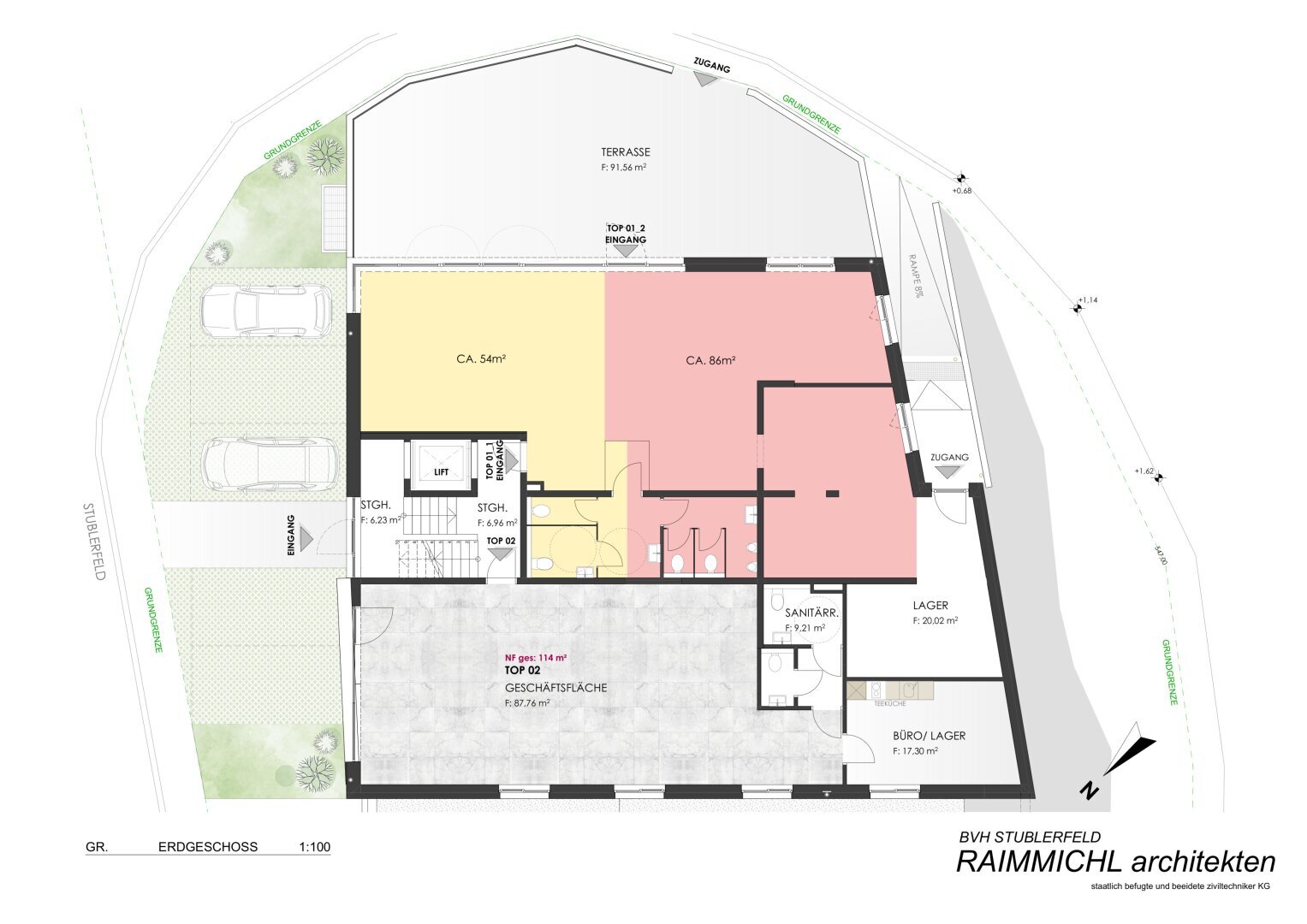 Ladenfläche zur Miete 1.254 € 2 Zimmer Vomperbach 6123