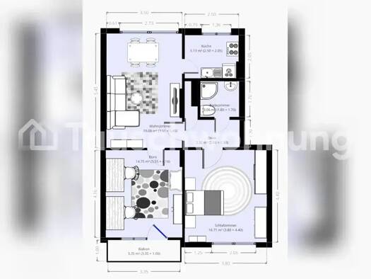 Wohnung zur Miete Tauschwohnung 600 € 3 Zimmer 66 m² Buchheim Köln 51065