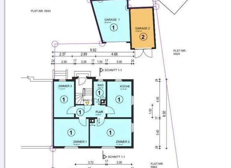 Mehrfamilienhaus zum Kauf 520.000 € 9 Zimmer 172 m² 288 m² Grundstück Rastatt 76437