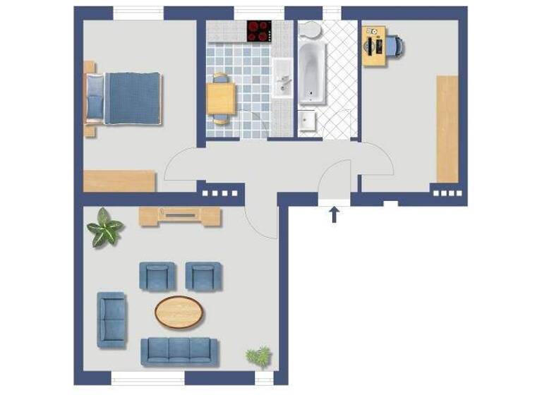 Wohnung zum Kauf provisionsfrei 214.400 € 2 Zimmer 68,6 m² Breitkopfstraße 133 Reinickendorf Berlin 13409