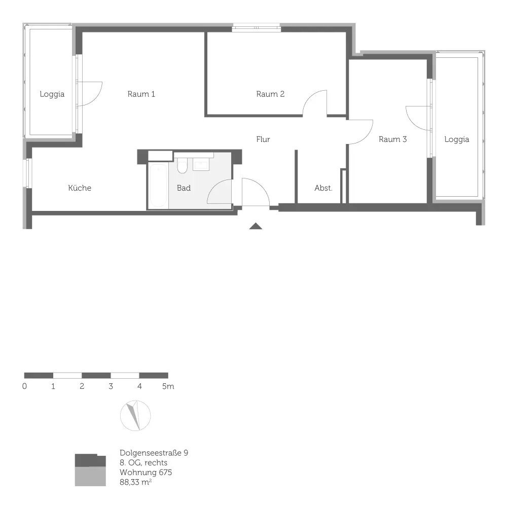 Wohnung zum Kauf provisionsfrei 164.160 € 3 Zimmer 88 m²<br/>Wohnfläche ab sofort<br/>Verfügbarkeit Dolgenseestr. Friedrichsfelde Berlin 10319