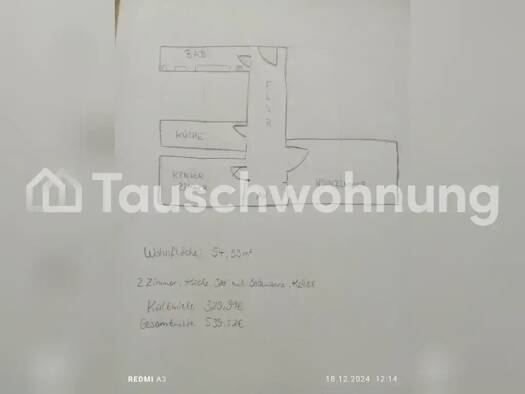 Wohnung zur Miete nur mit Wohnberechtigungsschein Tauschwohnung 330 € 2 Zimmer 55 m² 4. Geschoss Weißensee Berlin 13088