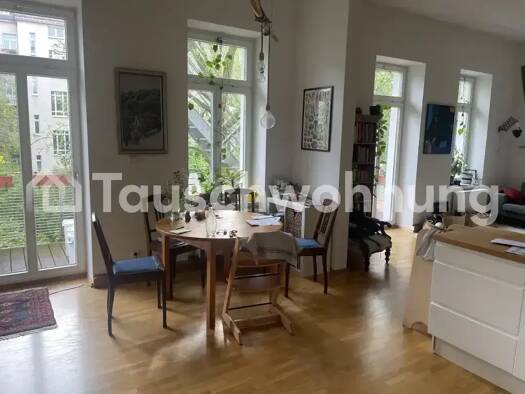 Wohnung zur Miete Tauschwohnung 720 € 3 Zimmer 90 m² 1. Geschoss Zentrum-Nord Leipzig 04105