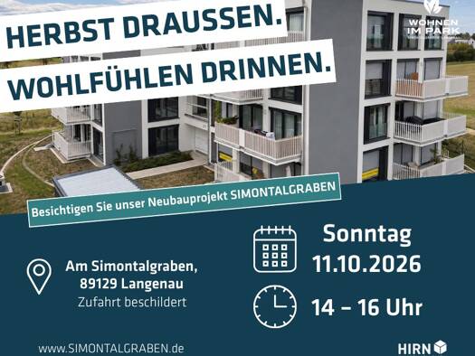 Wohnung zum Kauf - Neubau provisionsfrei 382.900 € 2 Zimmer 73,6 m² 2. Geschoss Am Simontalgraben 23 Langenau Langenau 89129