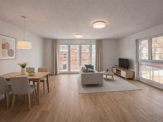 Wohnung zur Miete - Erstbezug 1.370 € 3 Zimmer 76,6 m² 1. Geschoss frei ab 01.07.2026 Ebersberg 85560