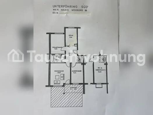 Wohnung zur Miete Tauschwohnung 1.680 € 3 Zimmer 78 m² Unterföhring 85774