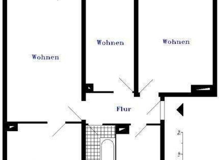 Wohnung zur Miete 448 € 4 Zimmer 75,1 m² 3. Geschoss frei ab sofort Heinrich-König-Straße 9 Greußen 99718