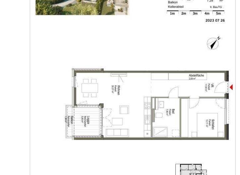 Wohnung zur Miete - Erstbezug 1.395 € 2 Zimmer 70,2 m² Anton-Windhager-Straße 25 Seekirchen 5201