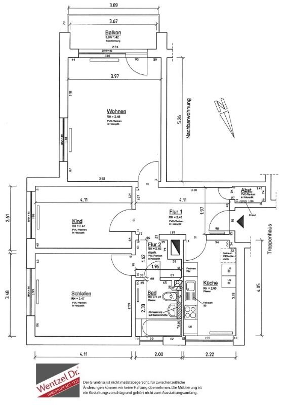 Wohnung zur Miete 900 € 3 Zimmer 72,8 m²<br/>Wohnfläche 4.<br/>Geschoss 01.04.2025<br/>Verfügbarkeit Schäferweg 10 Am Schloß Ahrensburg 22926