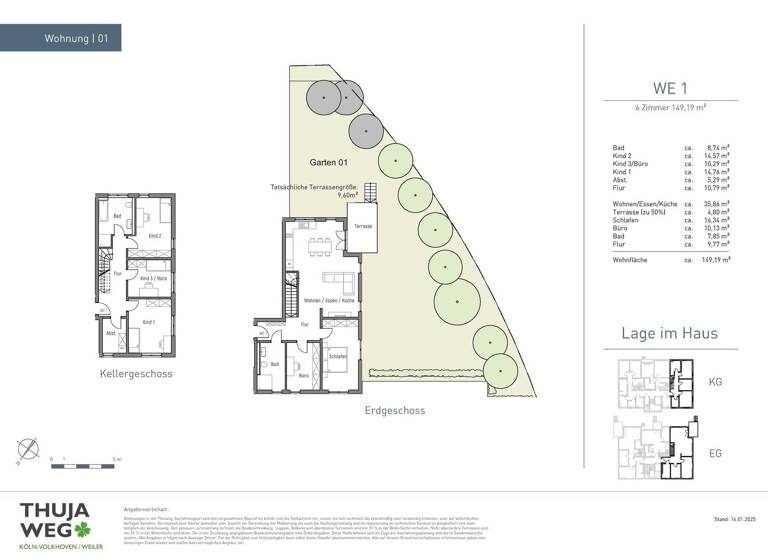 Maisonette zum Kauf - Erstbezug 690.000 € 6 Zimmer 149,2 m² EG Altstadt-Nord Köln 50765