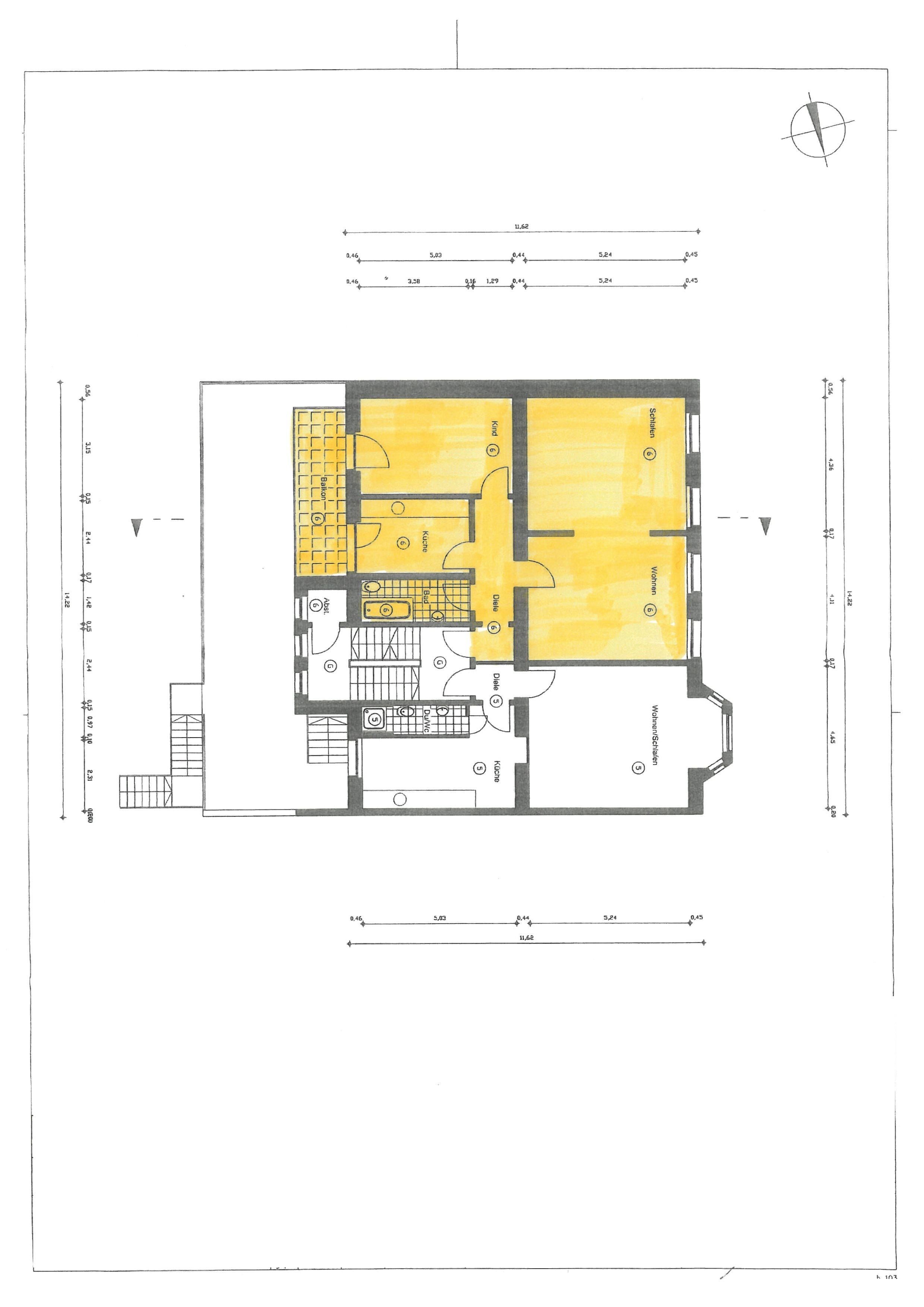 Wohnung zur Miete 675 € 2,5 Zimmer 85 m²<br/>Wohnfläche 2.<br/>Geschoss ab sofort<br/>Verfügbarkeit Langobardenstraße 20 Oberbarmen-Schwarzbach Wuppertal 42277