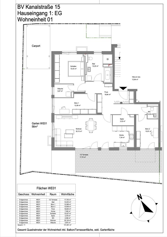 Wohnung zum Kauf 754.355 € 4 Zimmer 131,7 m²<br/>Wohnfläche EG<br/>Geschoss Nagold Nagold 72202