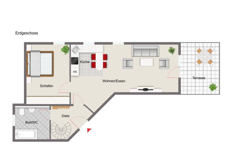 Wohnung zum Kauf 227.000 € 2 Zimmer 62 m²<br/>Wohnfläche Reuth Forchheim 91301