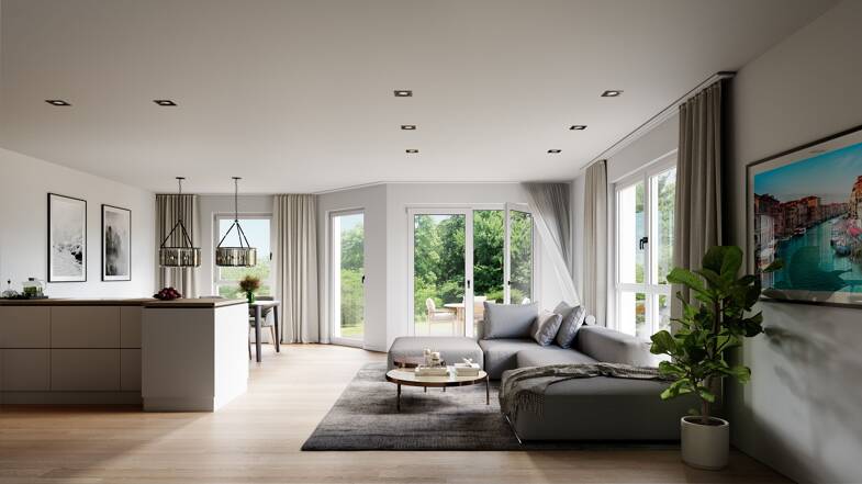 Terrassenwohnung zum Kauf - Neubau provisionsfrei als Kapitalanlage geeignet 1.295.000 € 4 Zimmer 132 m² Donarweg 20 Waldperlach München 81739