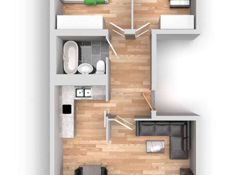 Wohnung zur Miete 347 € 3 Zimmer 57,9 m² 3. Geschoss Guldenstraße 21 Silberhöhe Halle (Saale) 06132