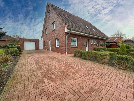 Doppelhaushälfte zum Kauf 249.000 € 4 Zimmer 120 m² 448 m² Grundstück Nenndorf 26556