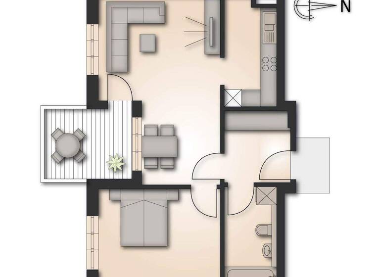 Wohnung zum Kauf 390.000 € 2 Zimmer 56 m² 2. Geschoss Ismaning 85737
