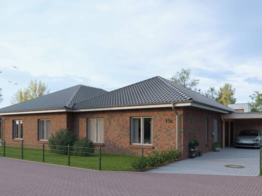 Bungalow zum Kauf - Erstbezug 309.500 € 3 Zimmer 89 m² 360 m² Grundstück Apen 26689