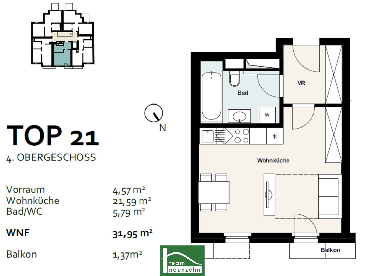 Wohnung zum Kauf 196.000 € 1 Zimmer 31,9 m²<br/>Wohnfläche 4.<br/>Geschoss Inzersdorfer Straße 121 Wien 1100