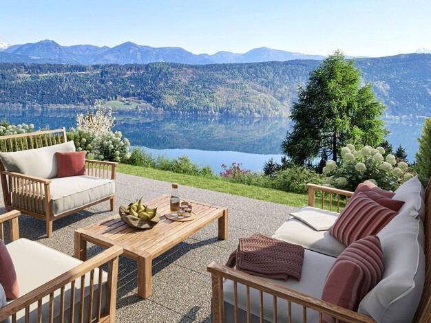 Terrassenwohnung zum Kauf provisionsfrei 363.400 € 2 Zimmer 55 m² EG frei ab 31.12.2026 Millstatt am See 9872