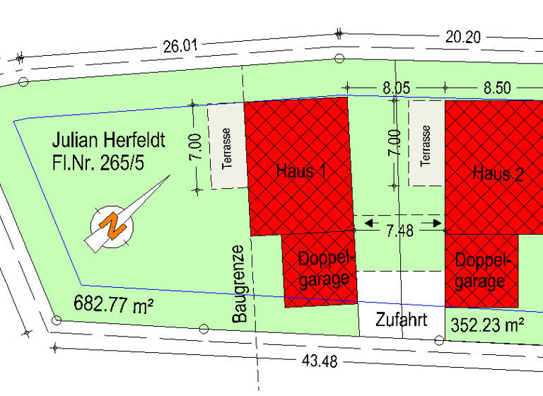 Grundstück zum Kauf provisionsfrei 349.000 € 1.035 m² Grundstück Denklingen 86920