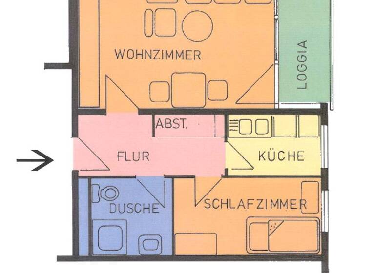 Wohnung zur Miete 390 € 1,5 Zimmer 45,7 m² 10. Geschoss frei ab 16.04.2026 Heinrich-Plett-Straße 21 Oberzwehren Kassel 34132