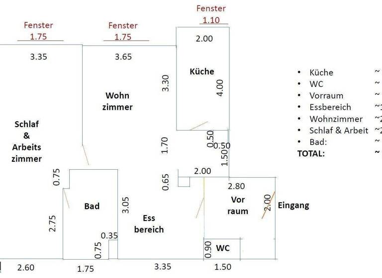 Wohnung zum Kauf 434.000 € 2 Zimmer 78 m² Wien 1040