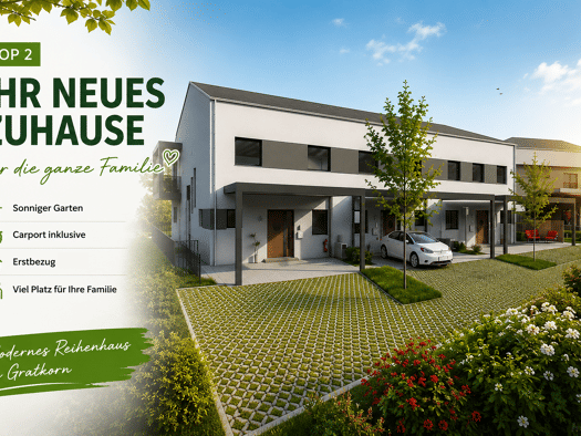 Reihenmittelhaus zum Kauf - Erstbezug 399.000 € 4 Zimmer 109,4 m² Gratkorn 8101
