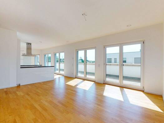 Penthouse zur Miete 2.120 € 3 Zimmer 120,2 m² 6. Geschoss frei ab 01.04.2026 Gerbermühlstraße 33 Sachsenhausen Frankfurt am Main 60594