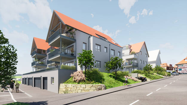 Wohnung zum Kauf - Erstbezug 459.000 € 2 Zimmer 73,8 m² Souterrain, EG Kluftern Friedrichshafen / Efrizweiler 88048