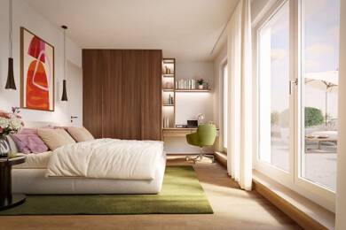 Terrassenwohnung zum Kauf - Neubau provisionsfrei 459.000 € 3 Zimmer 56,9 m² EG frei ab sofort Am Schäferanger 2-12 Oberschleißheim Oberschleißheim 85764